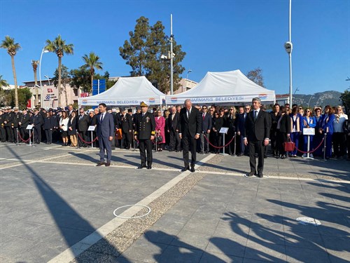 Marmaris' te "18 Mart Çanakkale Zaferi ve Şehitleri Anma " Programı  düzenlendi.